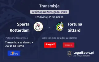 Sparta Rotterdam - Fortuna Sittard gdzie oglądać? (22.11)