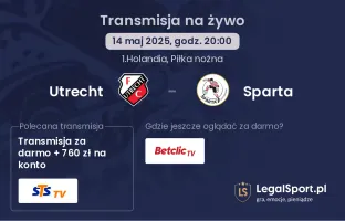 Utrecht - Sparta gdzie oglądać?