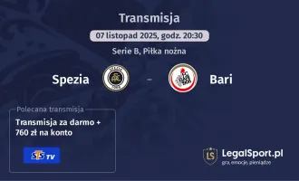 Spezia - Bari gdzie oglądać? (07.11)