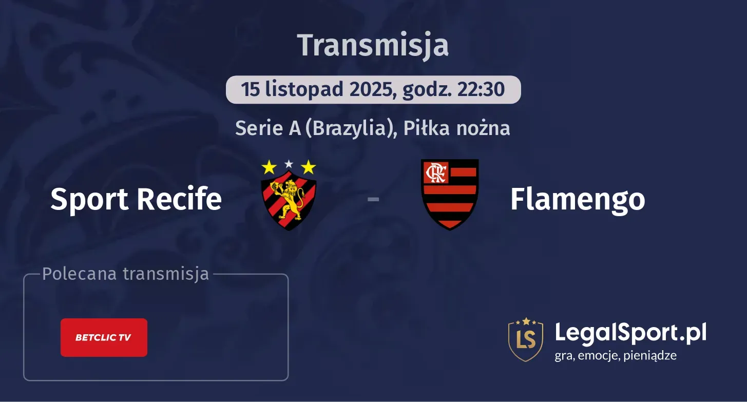 Sport Recife - Flamengo Transmisje