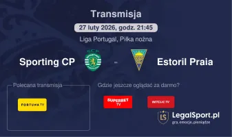 Sporting CP - Estoril Praia gdzie oglądać? (27.02)