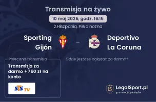 Sporting Gijón - Deportivo La Coruna gdzie oglądać?