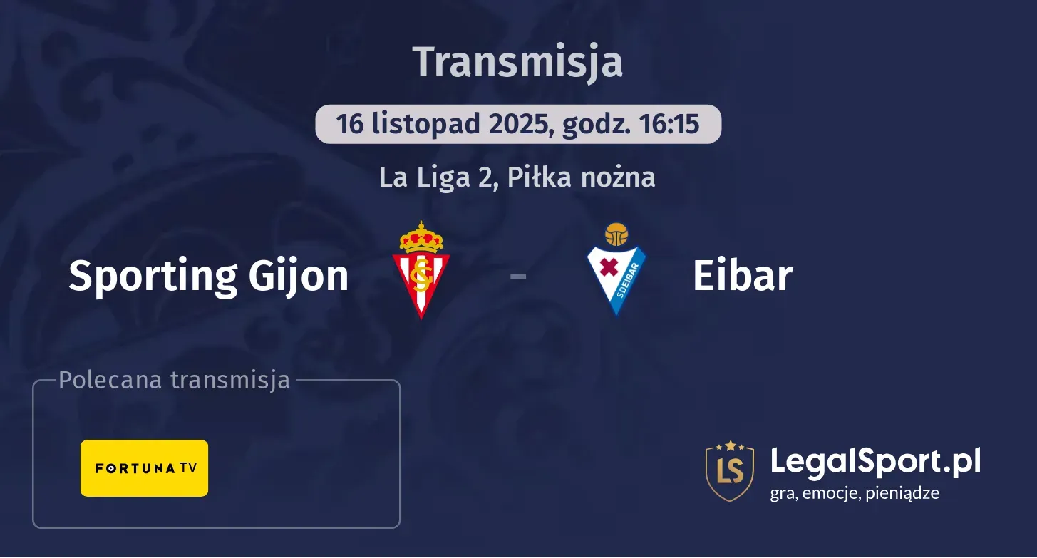 Sporting Gijon - Eibar Transmisje
