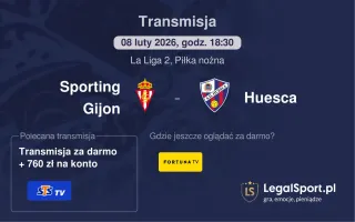 Sporting Gijon - Huesca gdzie oglądać? (08.02)