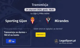 Sporting Gijon - Mirandes gdzie oglądać? (24.01)
