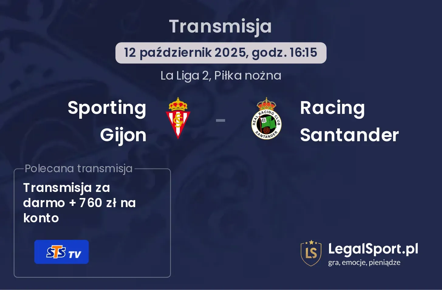 Sporting Gijon - Racing Santander gdzie oglądać?
