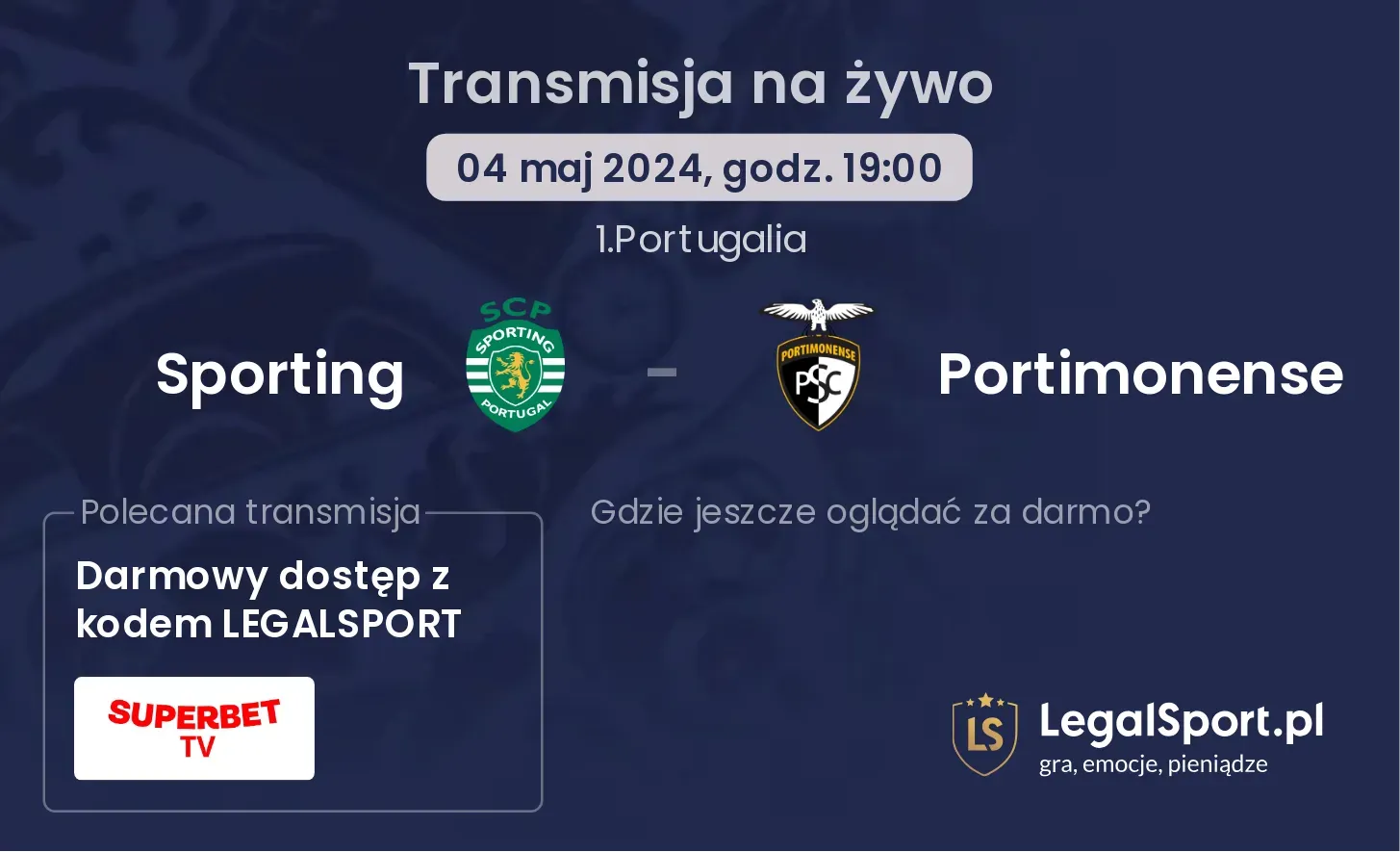 Sporting - Portimonense transmisja na żywo