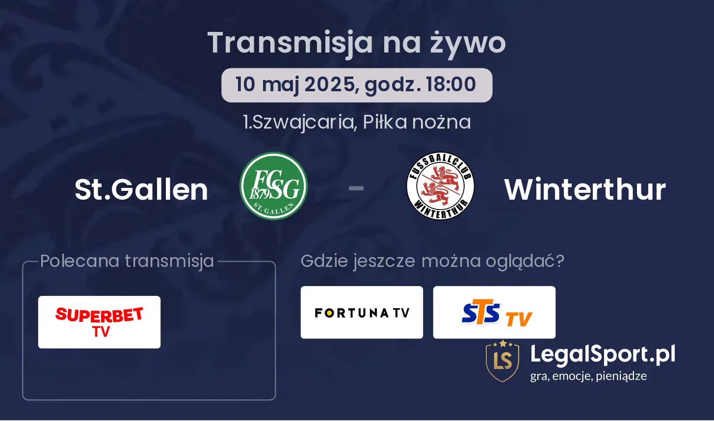 St.Gallen - Winterthur gdzie oglądać transmisję?