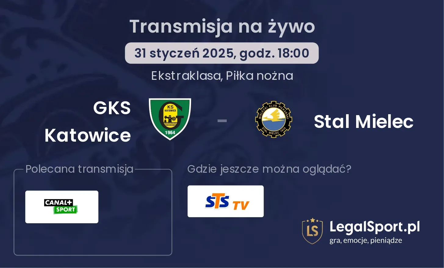 GKS Katowice - Stal Mielec gdzie oglądać?