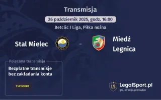 Stal Mielec - Miedź Legnica gdzie oglądać?