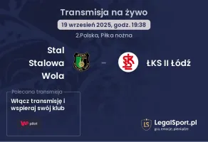 Stal Stalowa Wola - ŁKS II Łódź gdzie oglądać?