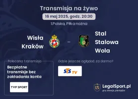 Wisła Kraków - Stal Stalowa Wola gdzie oglądać?