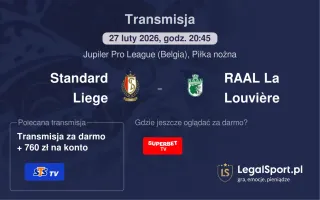 Standard Liege - RAAL La Louvière gdzie oglądać? (27.02)