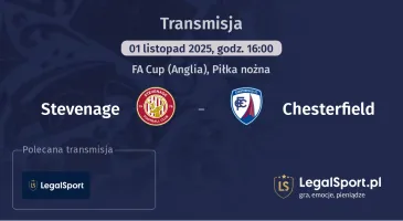 Stevenage - Chesterfield gdzie oglądać?