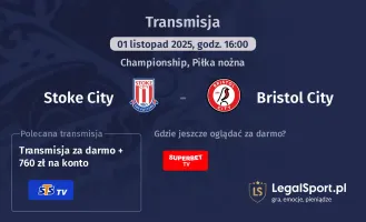 Stoke City - Bristol City gdzie oglądać?
