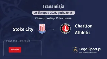 Stoke City - Charlton Athletic gdzie oglądać? (25.11)