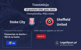 Stoke City - Sheffield United gdzie oglądać? (29.12)