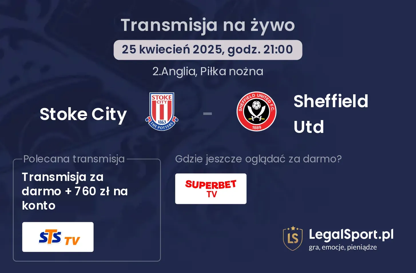 Stoke City - Sheffield Utd gdzie oglądać?
