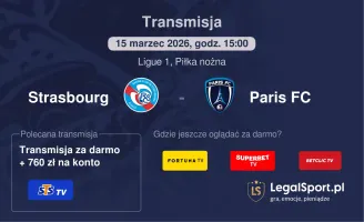 Strasbourg - Paris FC gdzie oglądać? (15.03)