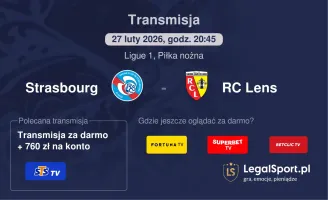 Strasbourg - RC Lens gdzie oglądać? (27.02)