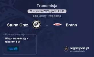 Sturm Graz - Brann gdzie oglądać (29.01.2026)