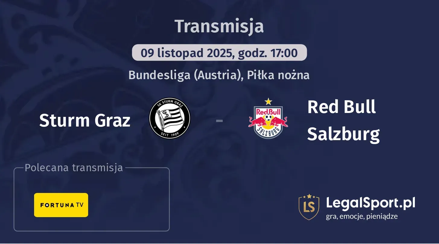 Sturm Graz - Red Bull Salzburg Transmisje