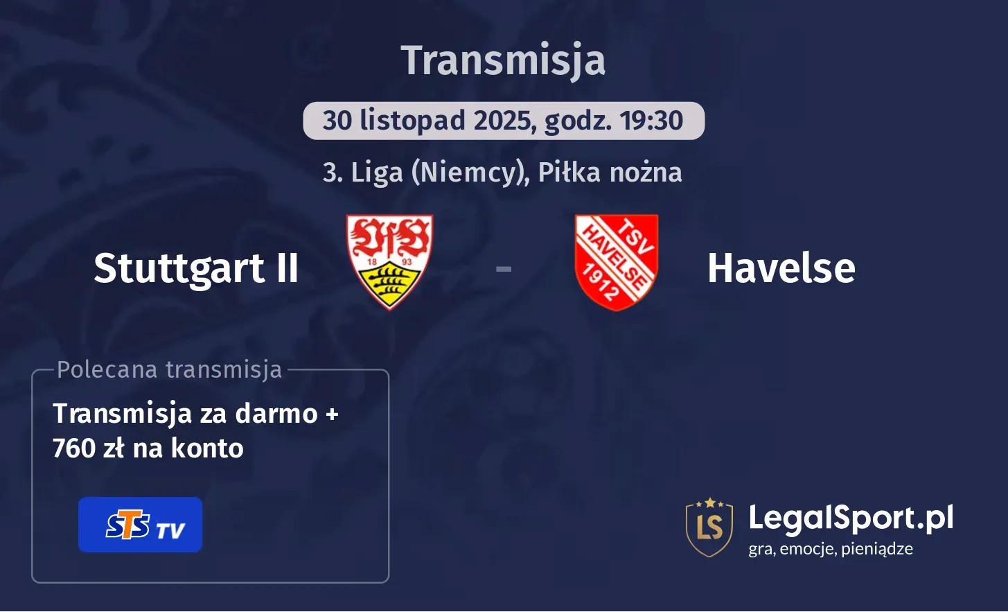 Stuttgart II - Havelse Transmisje