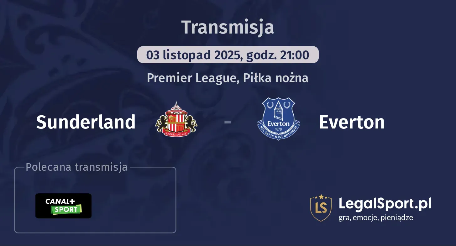 Sunderland - Everton Transmisje