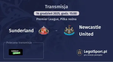 Sunderland - Newcastle United gdzie oglądać? (14.12)