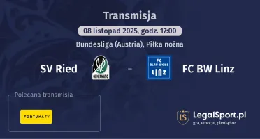 SV Ried - FC BW Linz gdzie oglądać? (08.11)