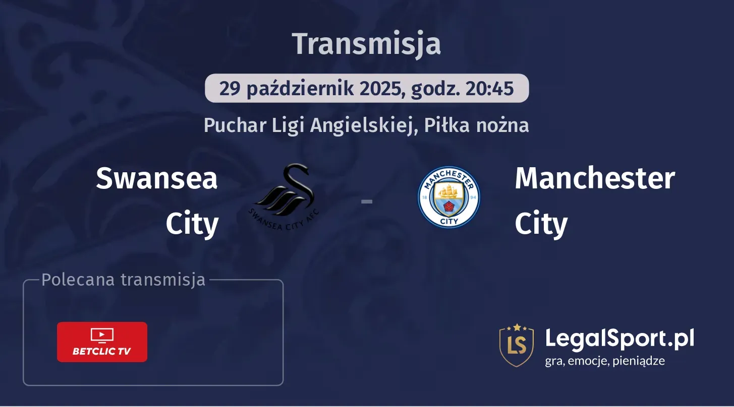 Swansea City - Manchester City Transmisje