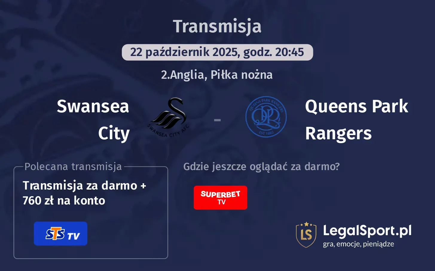 Swansea City - Queens Park Rangers gdzie oglądać?