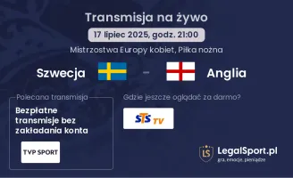 Szwecja - Anglia gdzie oglądać?