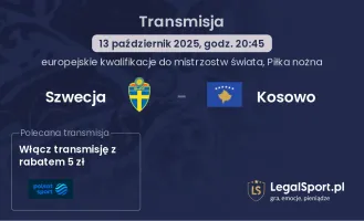 Szwecja - Kosowo gdzie oglądać?