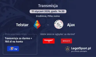 Telstar - Ajax gdzie oglądać? (11.01)