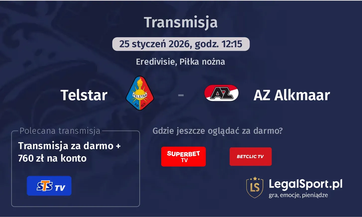 Telstar - AZ Alkmaar Transmisje