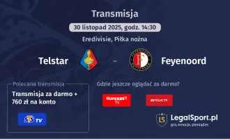 Telstar - Feyenoord gdzie oglądać? (30.11)