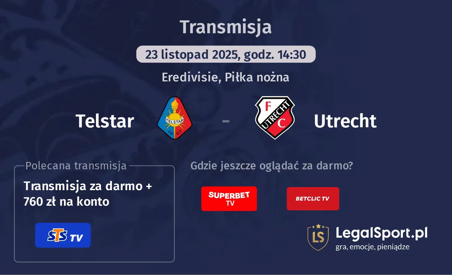 Telstar - Utrecht Transmisje