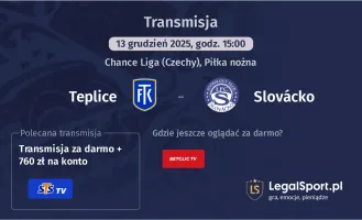 Teplice - Slovácko gdzie oglądać? (13.12)