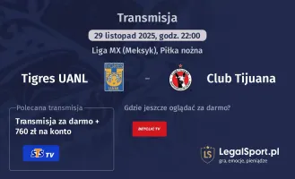 Tigres UANL - Club Tijuana gdzie oglądać? (29.11)