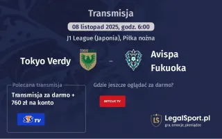 Tokyo Verdy - Avispa Fukuoka gdzie oglądać? (08.11)