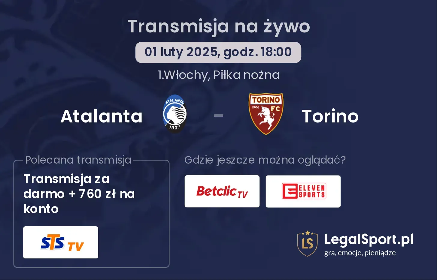 Atalanta - Torino gdzie oglądać?