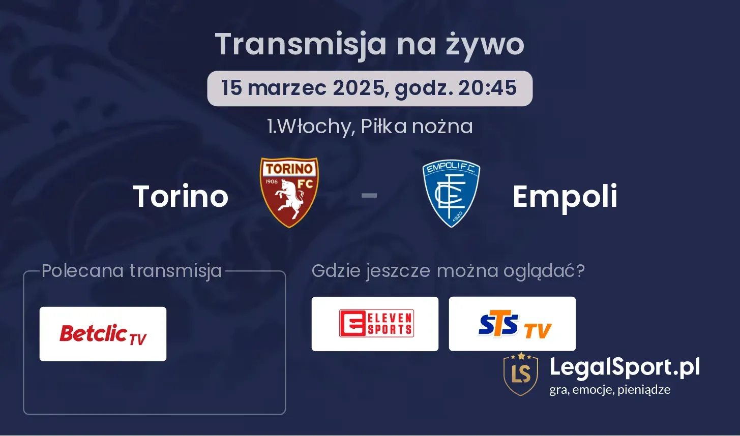 Torino - Empoli gdzie oglądać?