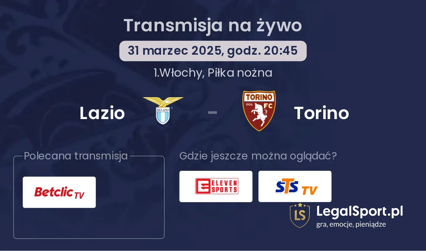 Lazio - Torino gdzie oglądać?
