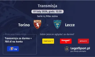 Torino - Lecce gdzie oglądać (01.02.2026)