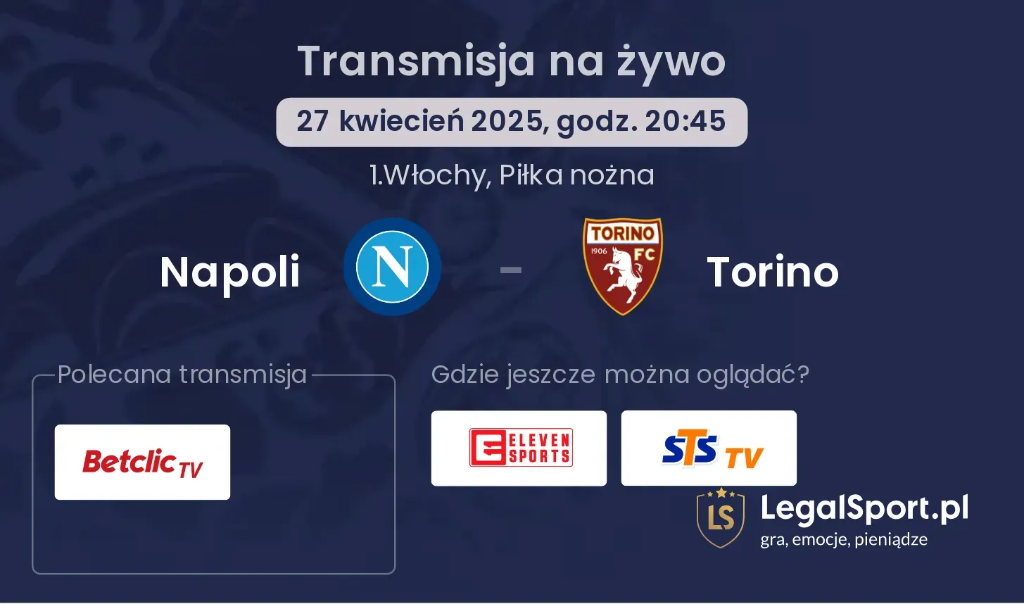 Napoli - Torino gdzie oglądać?