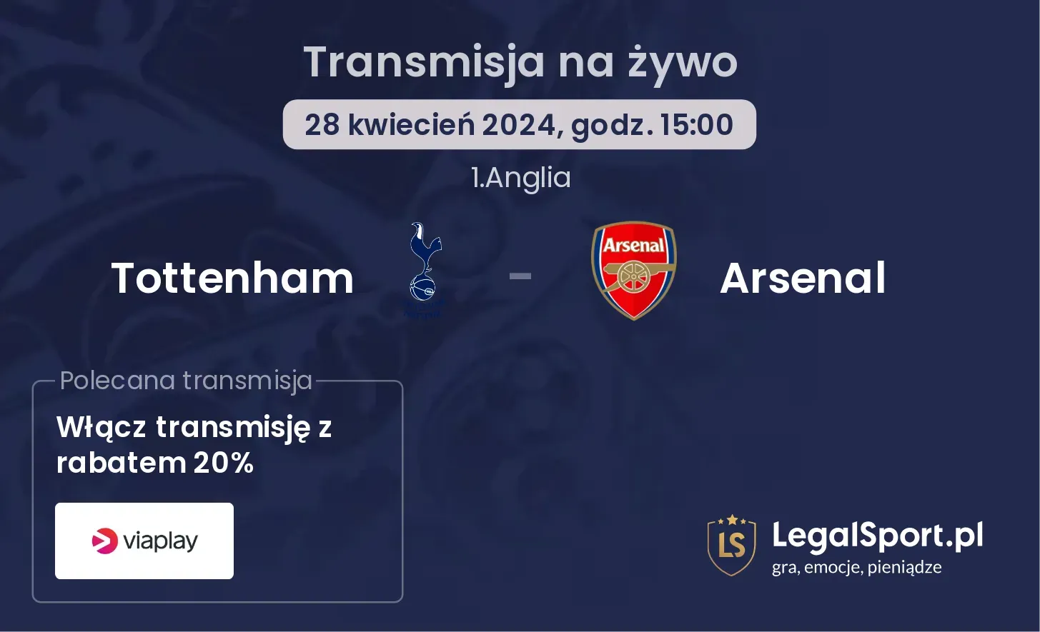 Tottenham - Arsenal transmisja na żywo