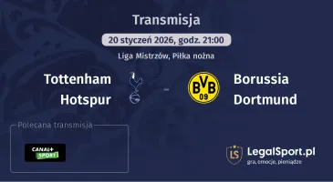 Tottenham Hotspur - Borussia Dortmund gdzie oglądać? (20.01)