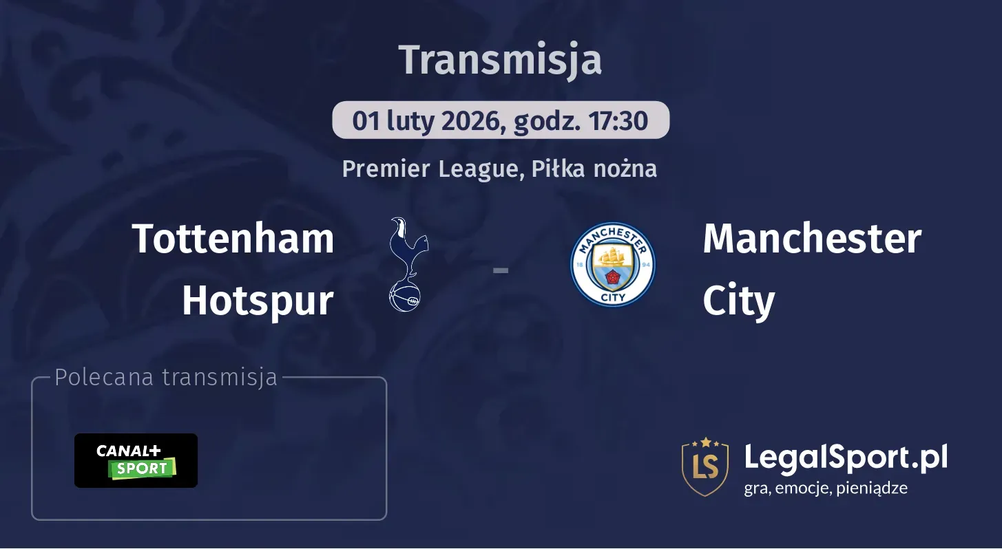 Tottenham Hotspur - Manchester City Transmisje