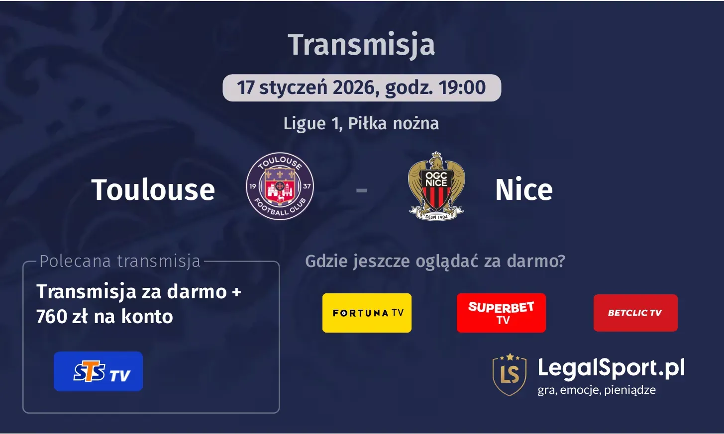 Toulouse - Nice Transmisje